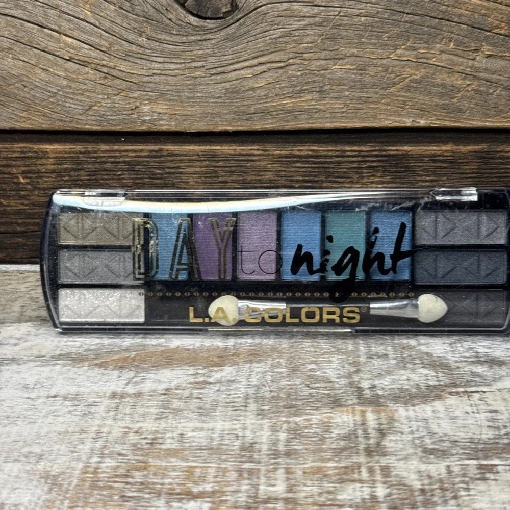 L.A. Colors 2‎ Pack Day To Night 12 Color Eyeshadow Palettes Sunset + After Dark